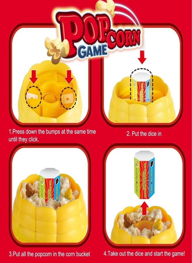LAFALA Kids Board Games for Family Night Party Games Who get’s Most Popcorn Board Game for Adults and Kids 8-12, 2-4 Players,Easter's Day Halloween Christmas Party Game - Image 3