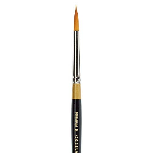 KINGART Premium Original Gold® 3 pc. Floral Brush Set, Synthetic Golden Taklon Hair for Acrylic, Watercolor & Oil, Short Handle, 9930-6, 10, 9430-6 - Image 2