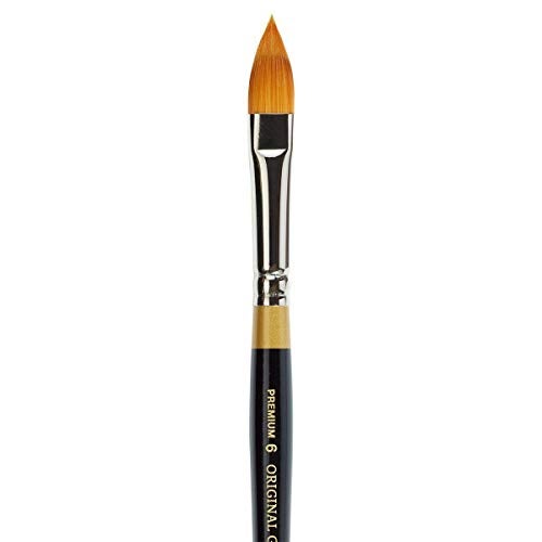KINGART Premium Original Gold® 3 pc. Floral Brush Set, Synthetic Golden Taklon Hair for Acrylic, Watercolor & Oil, Short Handle, 9930-6, 10, 9430-6 - Image 4