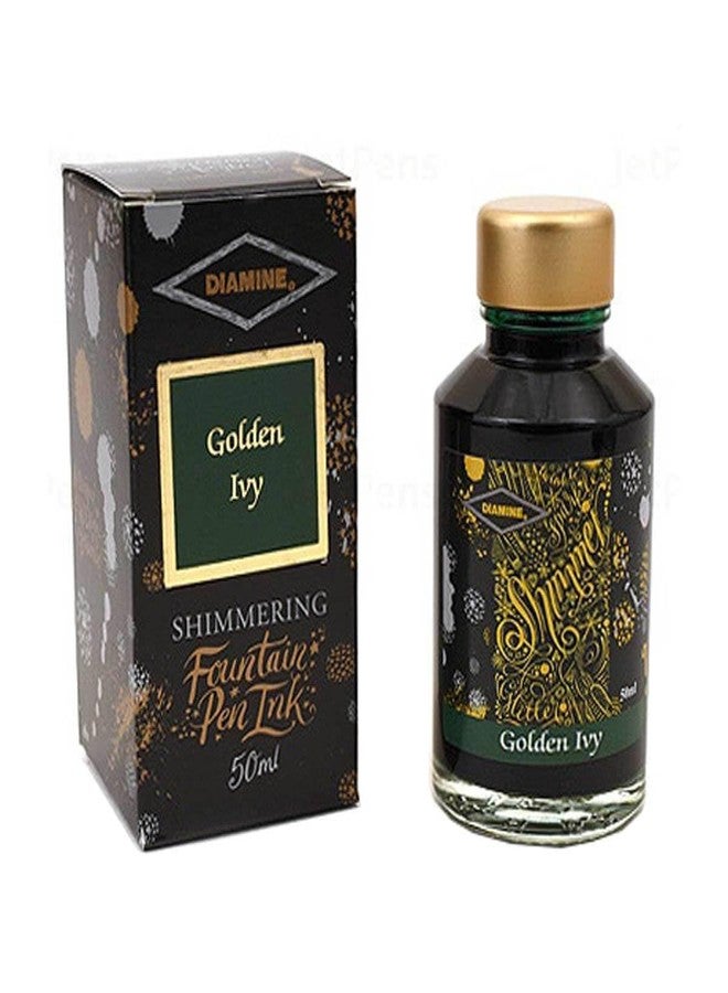 Diamine 50ml Shimmering ink Golden Ivy - Image 2