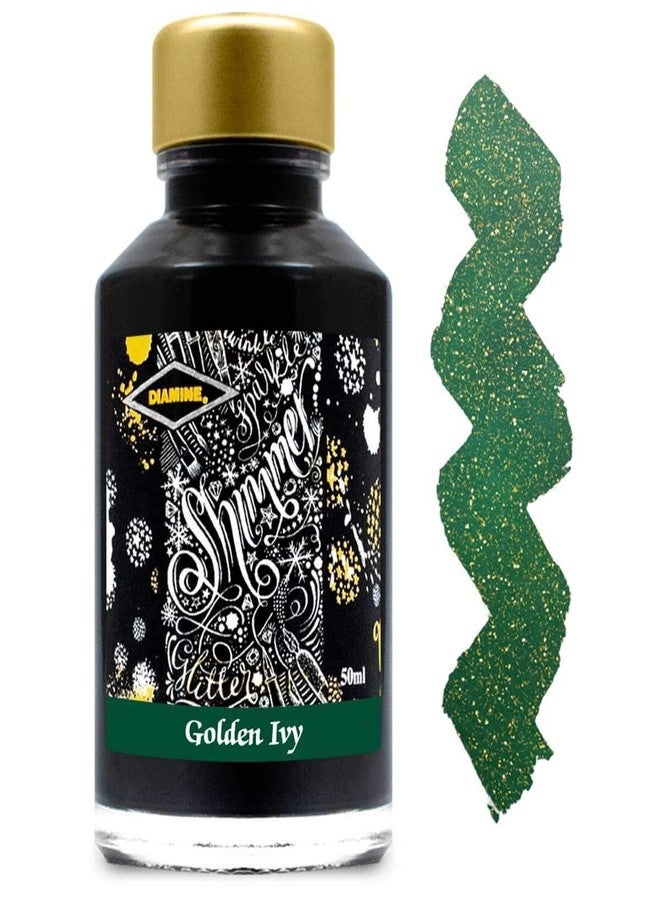 Diamine 50ml Shimmering ink Golden Ivy - Image 1