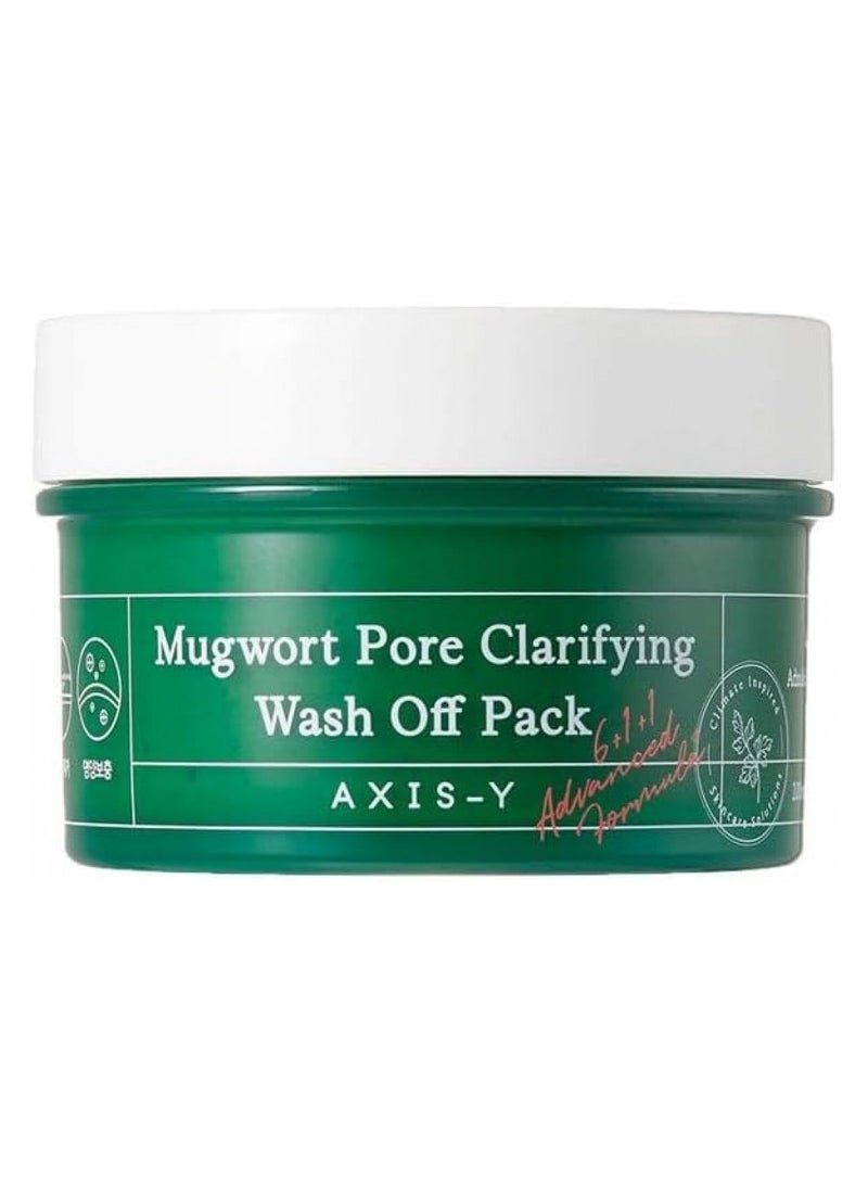 AXIS-Y Xisy Mugwort Pore Clarifying Wash Off Pack ; Exfoliating ; Pore Reduction ; Acne Blackhead Oily Skin Care ; Clay/Mud Mask - Image 1