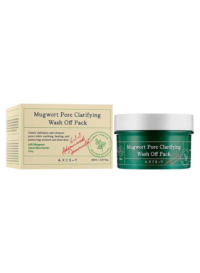 AXIS-Y Xisy Mugwort Pore Clarifying Wash Off Pack ; Exfoliating ; Pore Reduction ; Acne Blackhead Oily Skin Care ; Clay/Mud Mask - Image 2