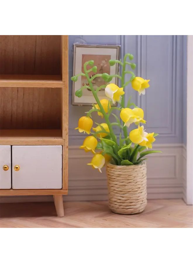 زهرة الوادي البيضاء المصغرة ديكور دمية منزل DIY أجزاء لمشهد الحديقة - Image 4