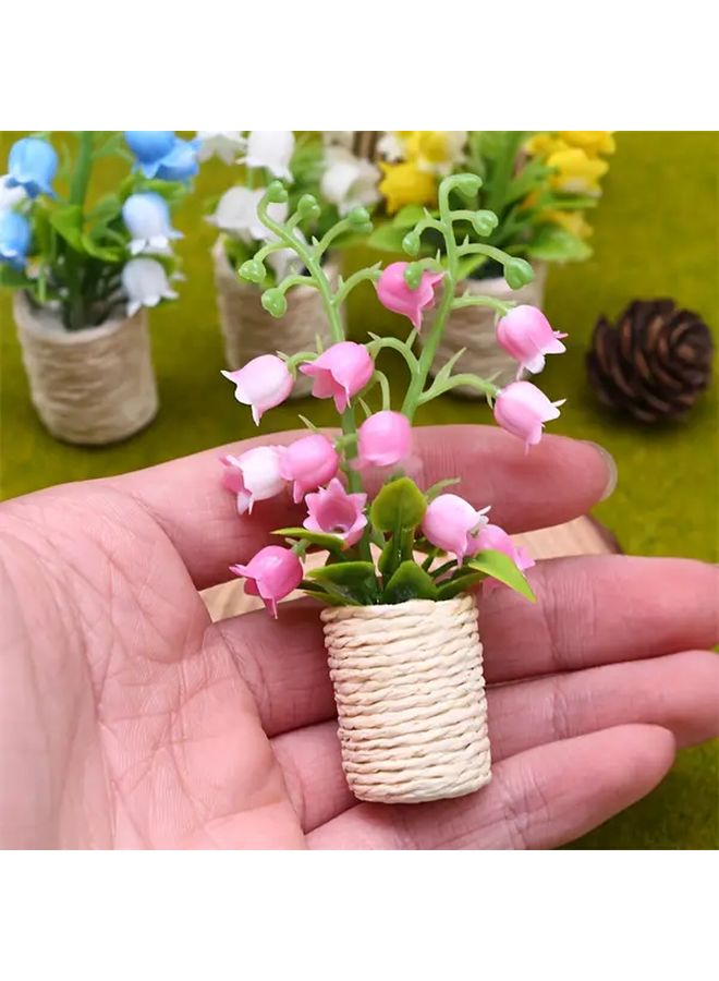 زهرة الوادي البيضاء المصغرة ديكور دمية منزل DIY أجزاء لمشهد الحديقة - Image 3