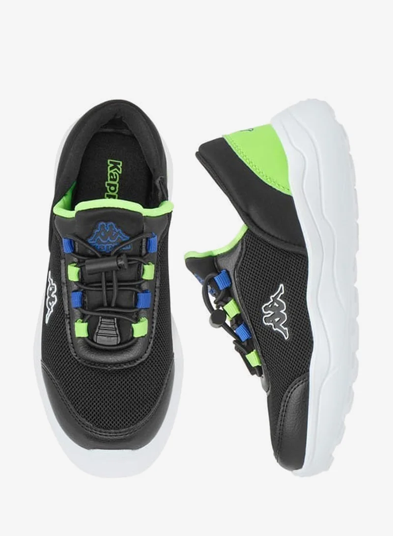 Kappa Boys Colourblock Sports Shoes with Adjustable Cord Lock Closure
