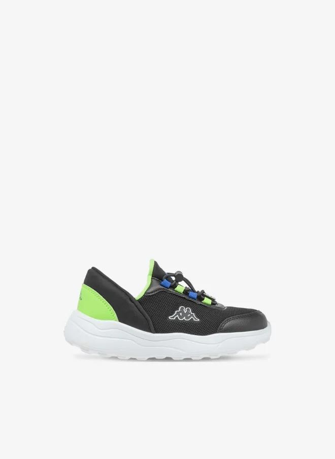Kappa Boys Colourblock Sports Shoes with Adjustable Cord Lock Closure