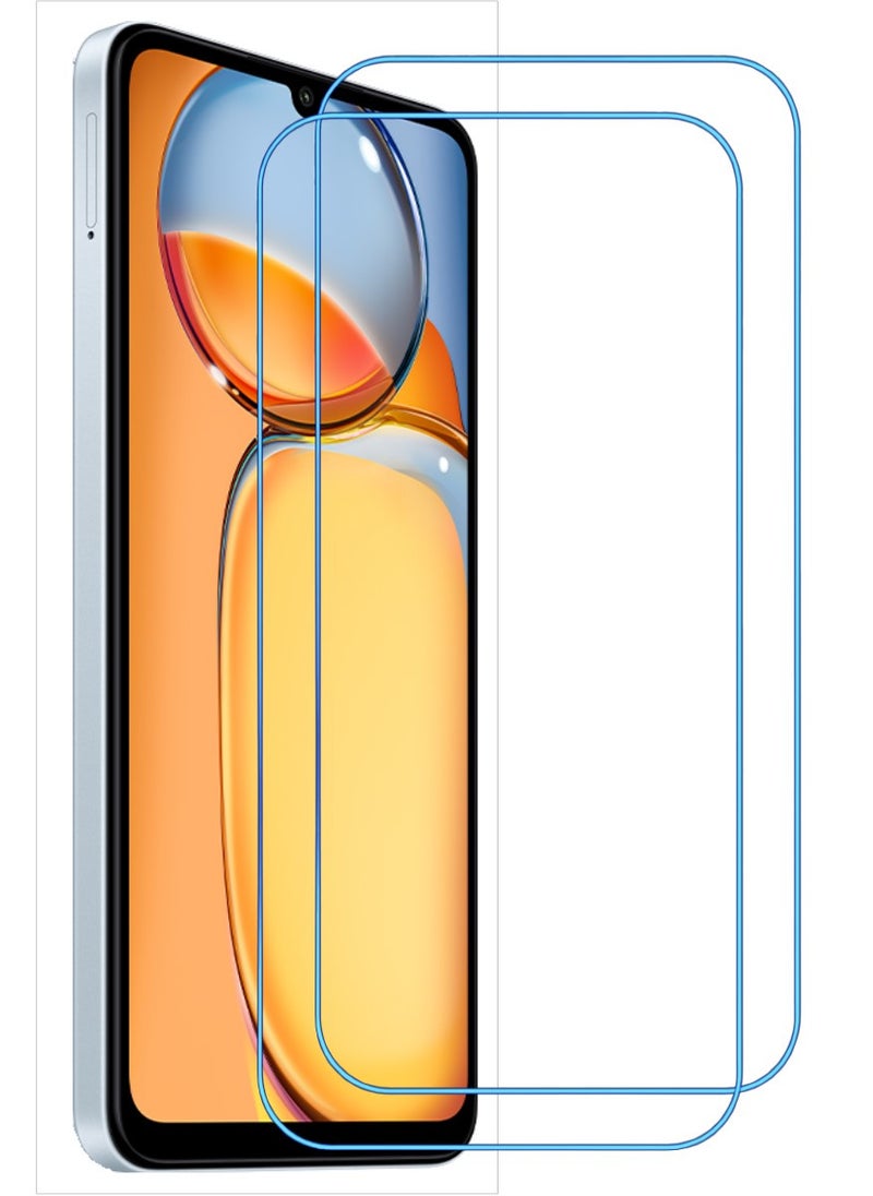 ACLIX 2 Pieces Antistatic ESD Dustproof Premium Quality High Definition Clear Tempered Glass Screen Protector Designed For Xiaomi Redmi 13C - Image 1
