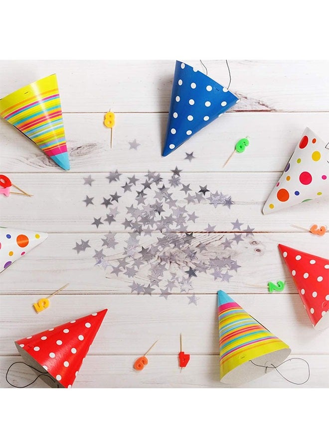 Confetti Glitter ، 4000 قطعة 30 غرام من البلاستيك نجمة الترتر Confetti Sparkly ، وتستخدم لتزيين الأظافر وعيد الميلاد الطرف اللوازم ، والفضة - Image 2