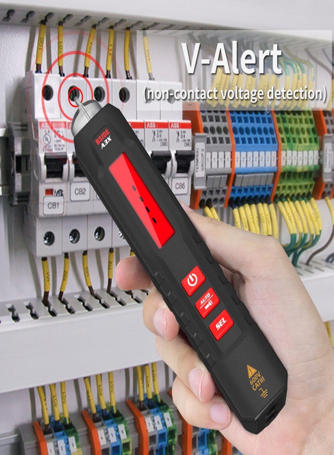 BSIDE Pen Type Digital Multimeter Portable Tester Voltmeter 1.9 Inch Bicolor Screen TRMS Voltage Capacitance Resistance Frequency Diode Continuity Temperature NCV Measurement Multifunction Multimeter - Image 5