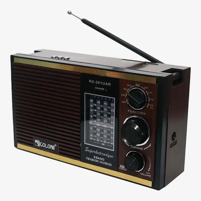 Portable Retro Radio ,Multi-Band FM/AM/SW with USB, SD & MP3 - A1-334 - Image 3