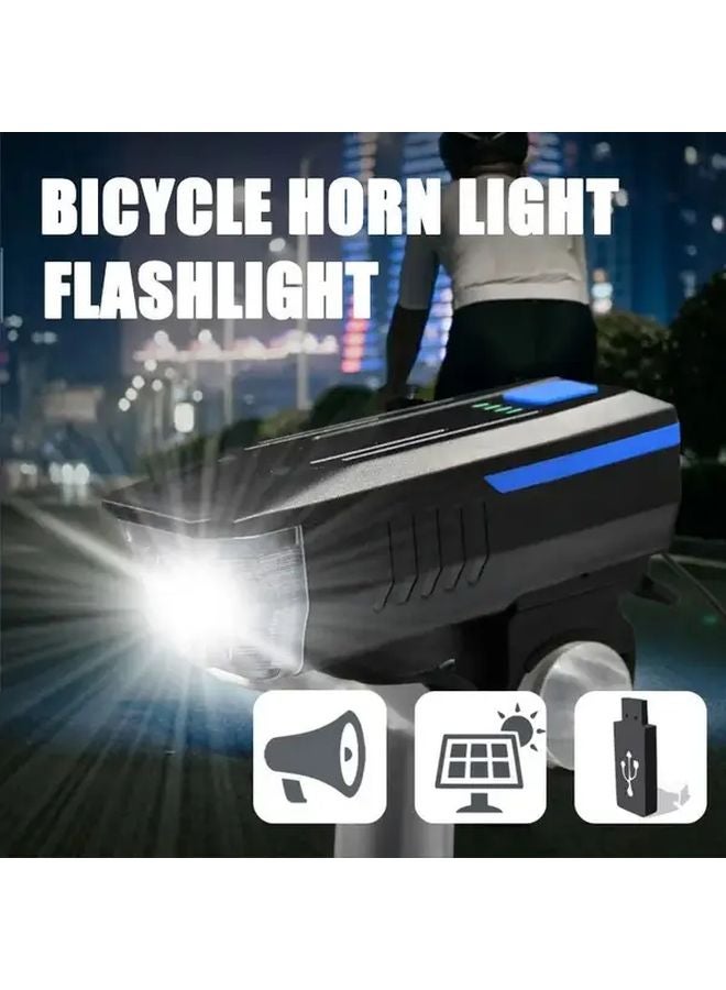Solar USB Dual Charging Bike Light Hands Free Flashlight Cycling Travel Emergency Chedeng - Image 4