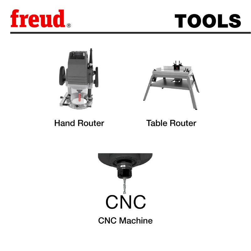 freud فرويد 12-100: بت مستقيم مزدوج الشفرات بقطر 1/4" مع عمود بقطر 1/2"، طول إجمالي 2-3/8"، أحمر - Image 4