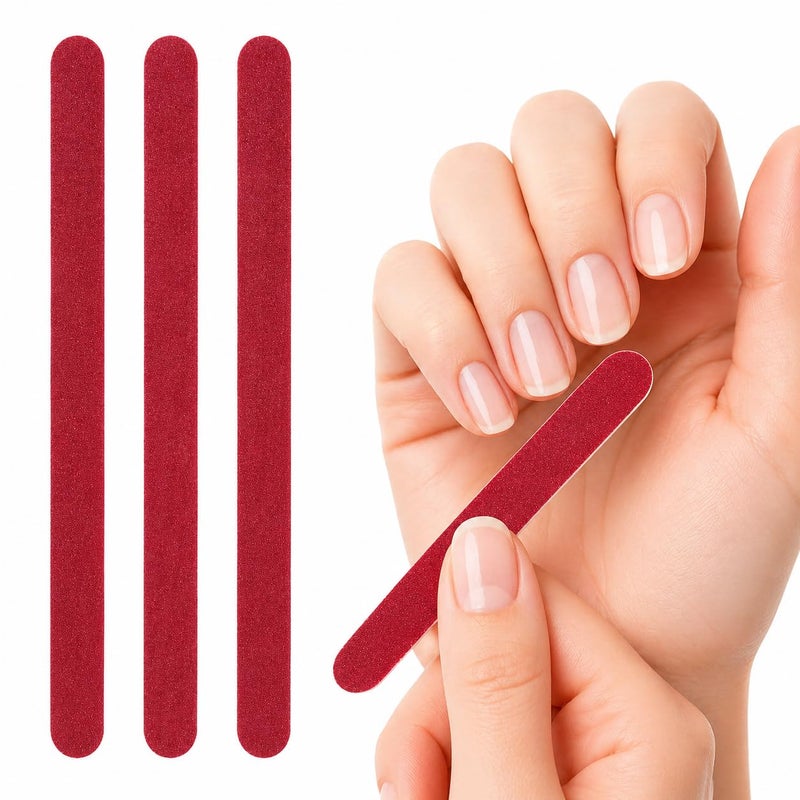Nail Files for Daily Use,Hand Nail Files with Coarse Surface and Round Tips for Nail Care and Shaping Suitable for Manicure and Pedicure (10pcs) - Image 3