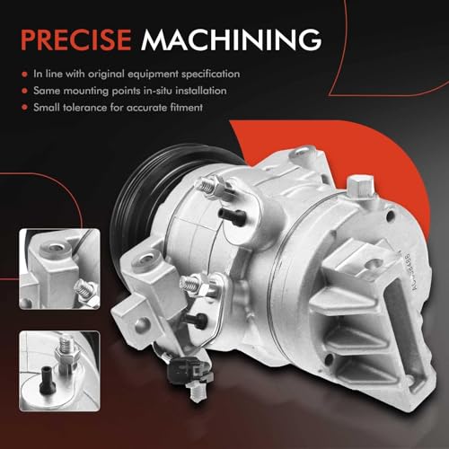 A-Premium Air Conditioner AC Compressor with Clutch Compatible with Ford Mustang 3.7L 2011-2014 - Image 5