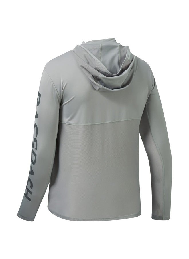 BASSDASH - UPF 50+ Men's UV Sun Protection Long Sleeve Performance Fishing Hoodie Hooded Shirts - Image 1