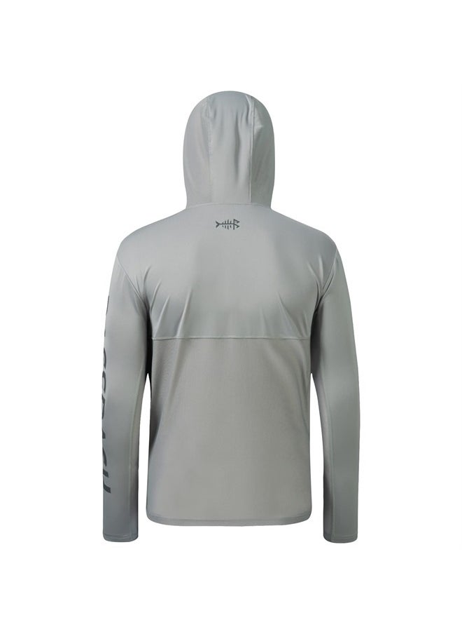 BASSDASH - UPF 50+ Men's UV Sun Protection Long Sleeve Performance Fishing Hoodie Hooded Shirts - Image 1