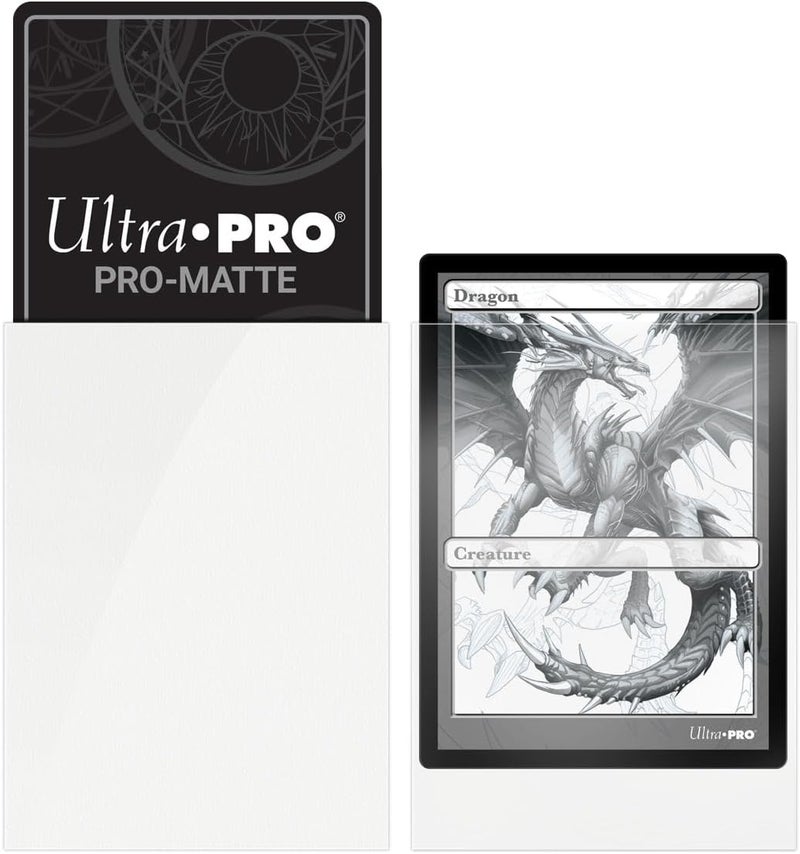 Ultra Pro Pro-Matte Deck Protector Sleeves for Card Games - 50 Count, Standard Size (66mm x 91mm), White - Image 3