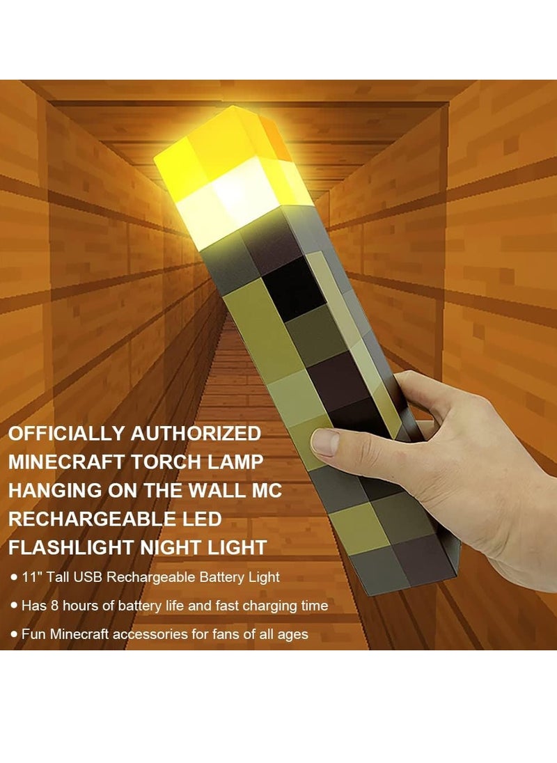 Generic Minecraft wall lamp replica, plastic Minecraft torch lamp toy, gift, decoration.  - Image 5