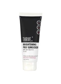 Brightening Pro Sunscreen For Men | Spf 50+ Pa++++ | Kojic Acid, Vitamin C And Diacnemide™ | Reduces Dullness & Fades Dark Spots | Zero White Cast | Non-Sticky & Highly Absorbant | 50Ml - pzsku/Z7293730348AA635A8428Z/45/_/1733730113/47ce6ba5-671e-4ee4-96cc-70d7689745bc