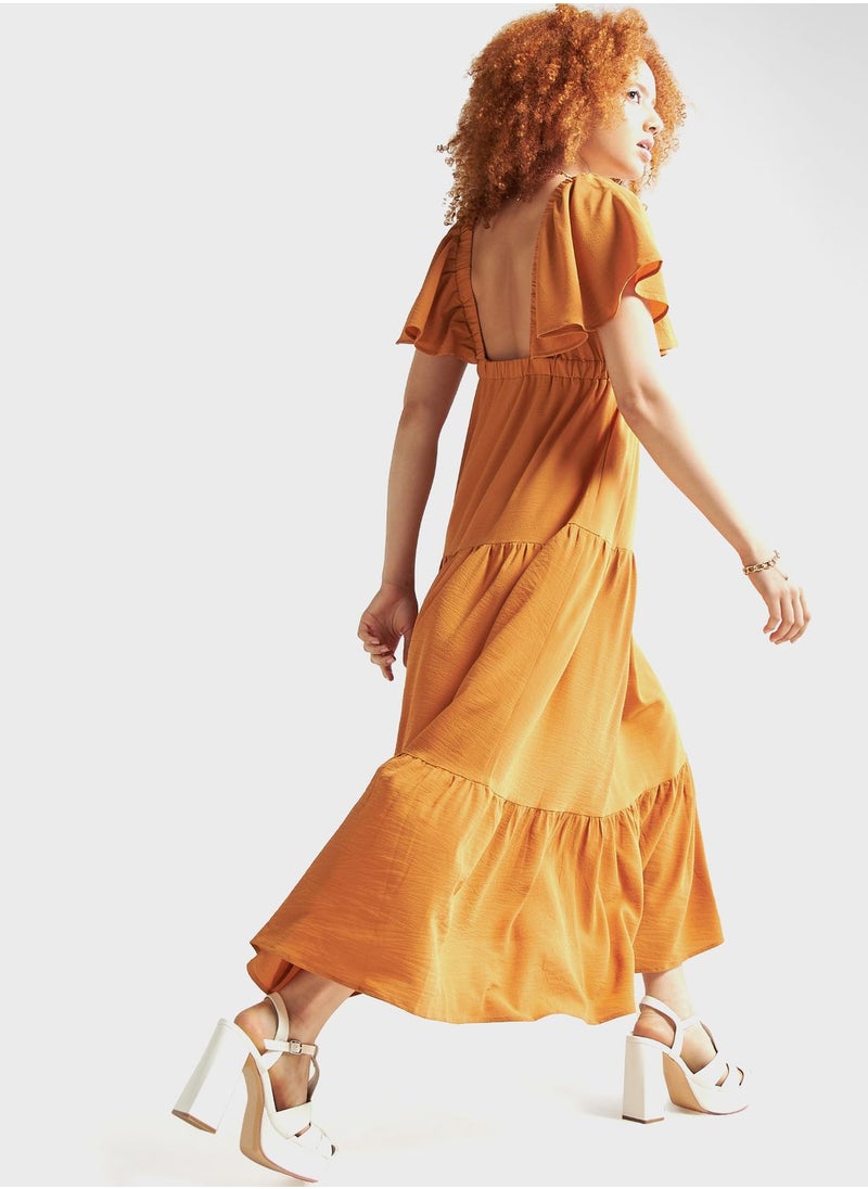 FAV - Flared Sleeve Dress - Image 1
