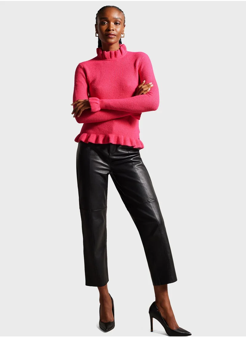 Ted Baker Frill Detail Crop Sweater