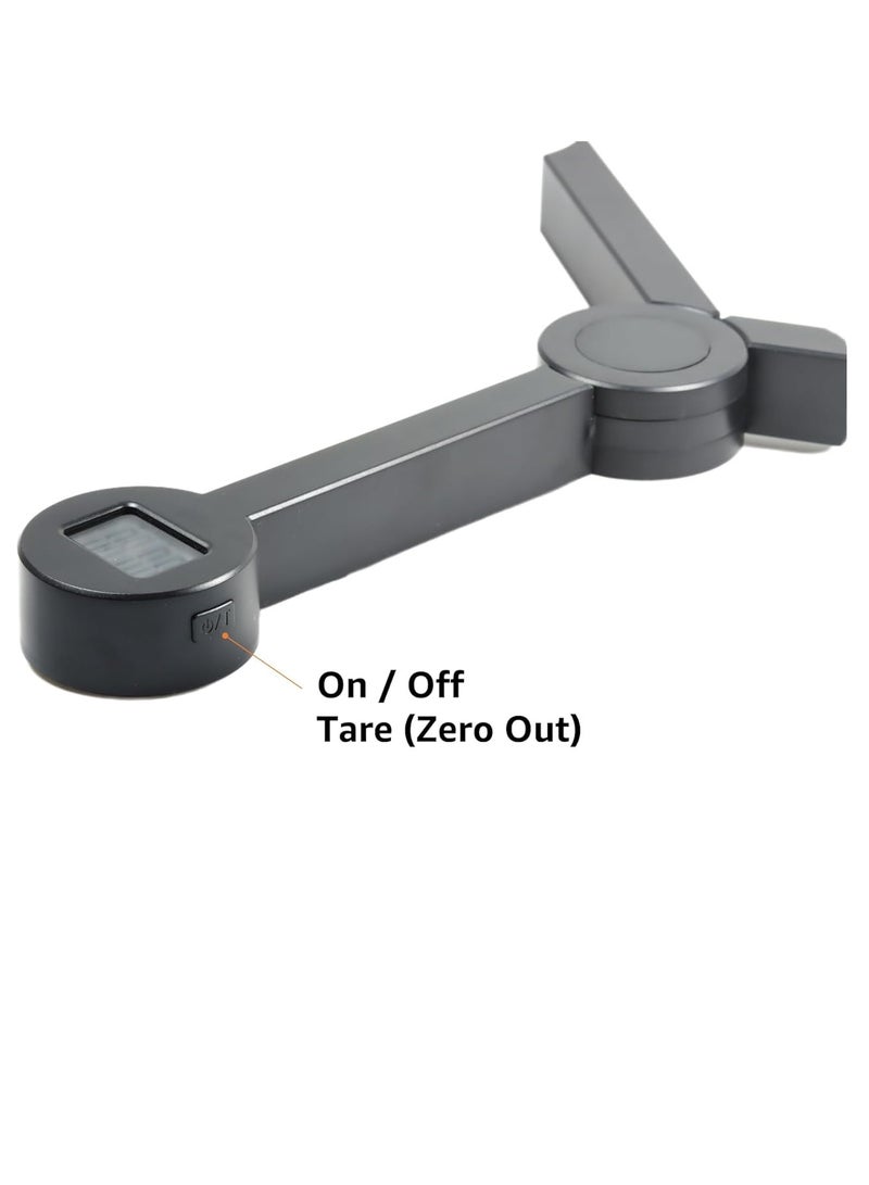 كيلا ميزان طعام محمول للسفر للطعام، ميزان مطبخ رقمي صغير قابل للطي للطعام، ميزان جيب صغير قابل للطي بالجرامات والأوقيات، مثالي للتحكم في السعرات الحرارية في النظام الغذائي، مطبخ صغير، حامل ثلاثي القوائم أبيض - Image 3