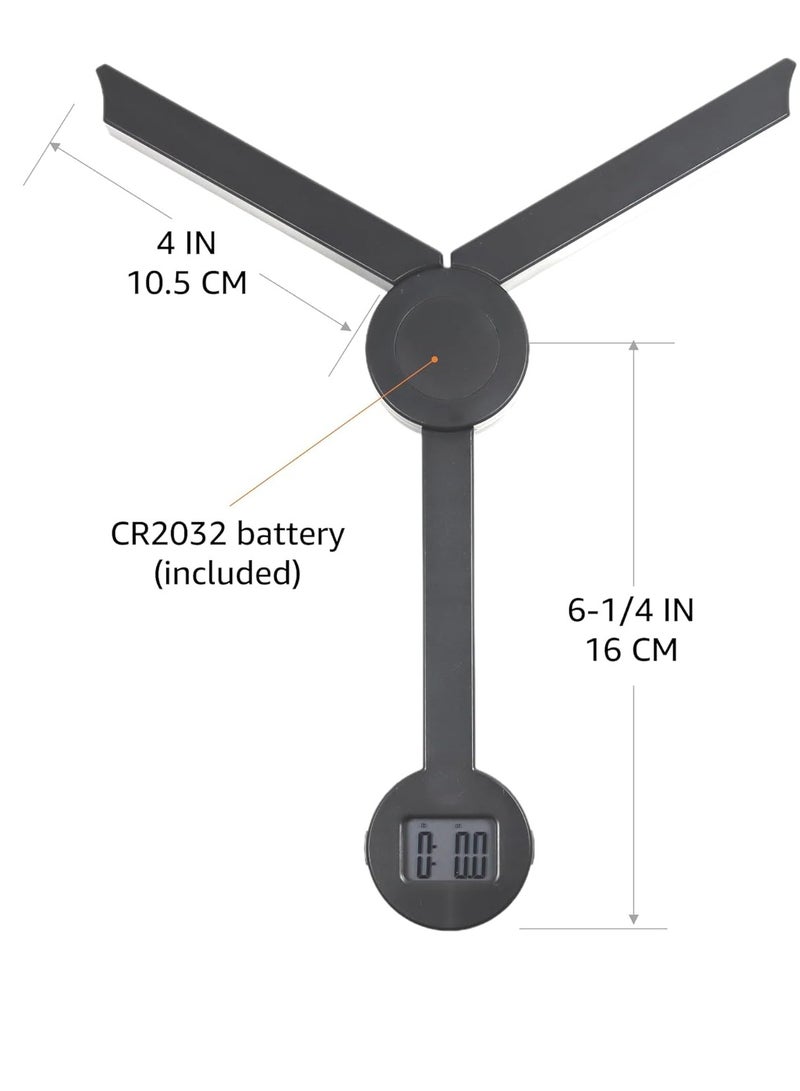 كيلا ميزان طعام محمول للسفر للطعام، ميزان مطبخ رقمي صغير قابل للطي للطعام، ميزان جيب صغير قابل للطي بالجرامات والأوقيات، مثالي للتحكم في السعرات الحرارية في النظام الغذائي، مطبخ صغير، حامل ثلاثي القوائم أبيض - Image 5