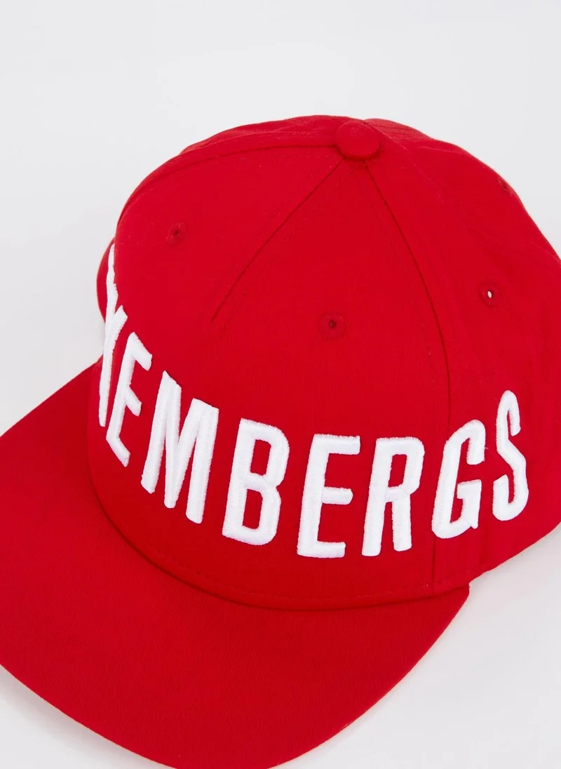 BIKKEMBERGS  Red Logo Embroidered Baseball Hat for Men | Best Price UAE