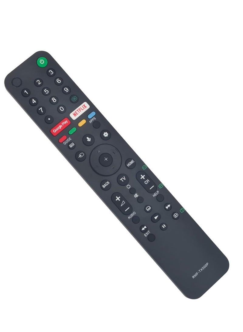 PopZa 🎮 RMF-TX500P Replacement Voice Remote for Sony 4K LED Smart TVs – Compatible with KD and A8H Series - Image 2