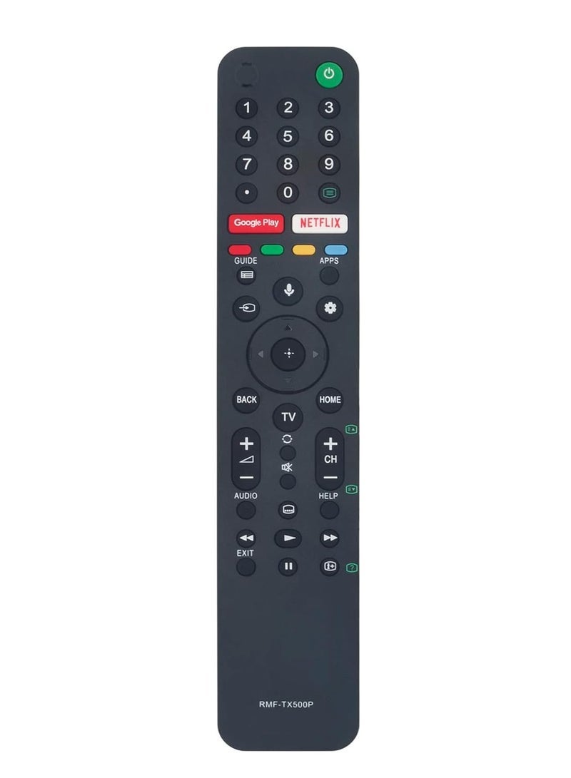 PopZa 🎮 RMF-TX500P Replacement Voice Remote for Sony 4K LED Smart TVs – Compatible with KD and A8H Series - Image 1