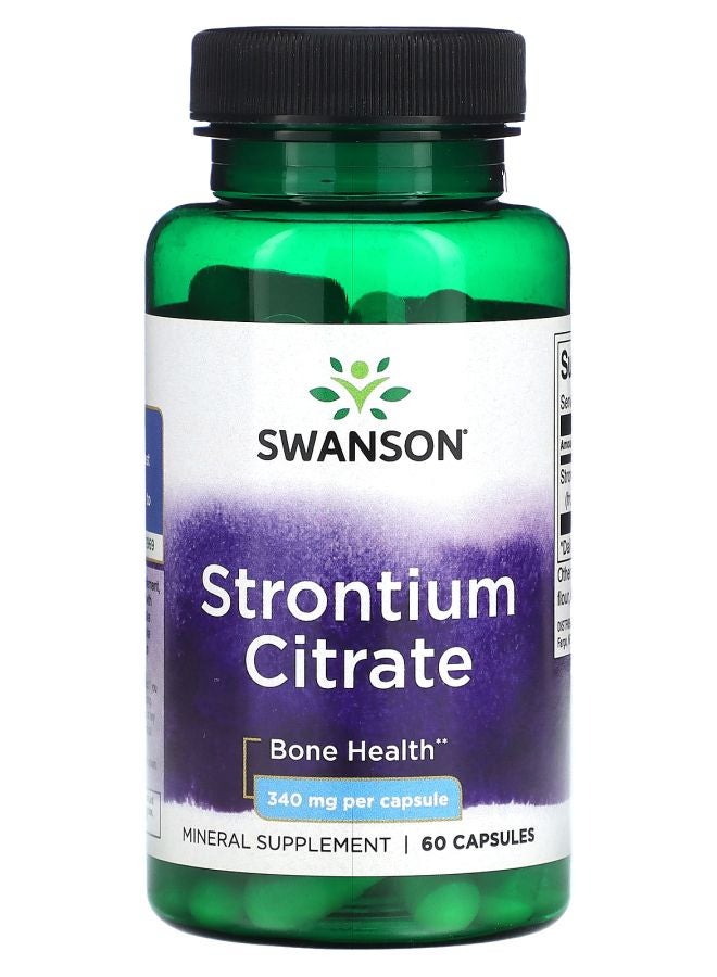 SWANSON Strontium Citrate 340 mg 60 Capsules