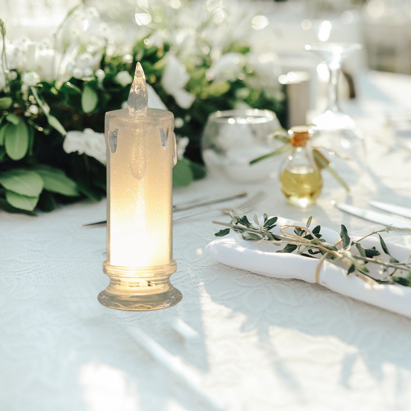6Pcs Decorative Candle Lamps Electric Candle Lights Lamp Adornments Props - Image 4