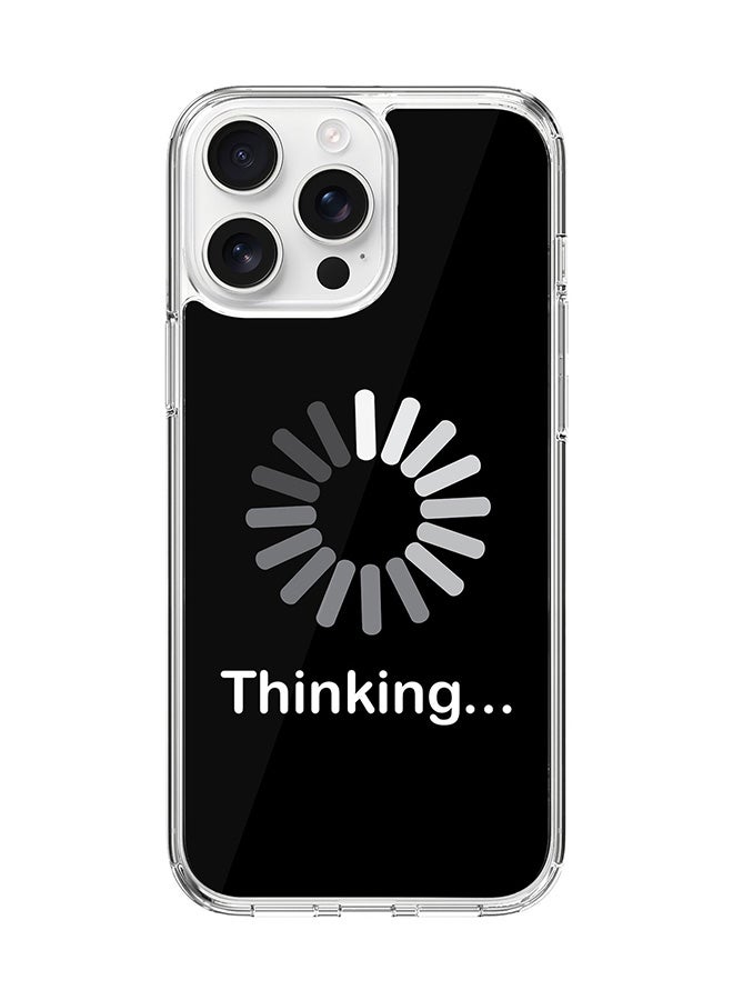 Stylizedd For iPhone 16 Pro Max Case [Compatible with MagSafe] Slim Magnetic cover Clear Phone Case - Thinking - Image 1