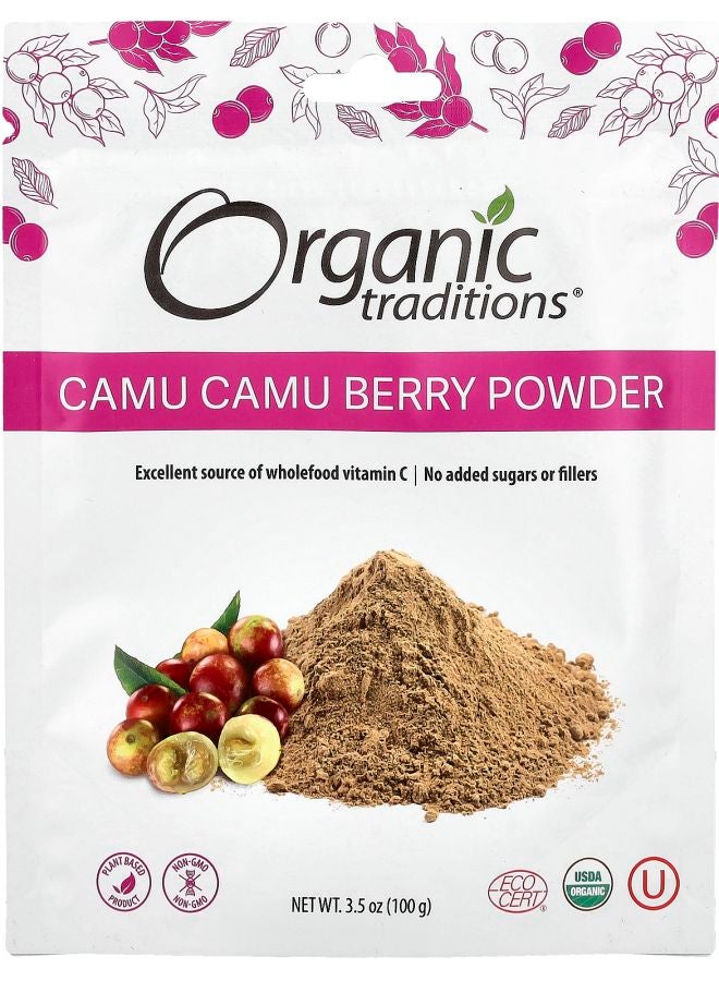 Organic Traditions Camu Camu Berry Powder  3.5 oz (100 g) - Image 1