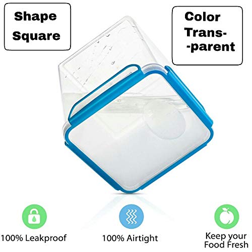 IMPREXO airtight plastic containers for kitchen storage containers for kitchen airtight kitchen containers (Pack of 10, 2150 ML) - Image 3