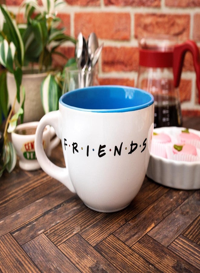 Silver Buffalo Friends Doodle Logo Soup Ceramic Mug, 1 Count (Pack of 1), white, 24 fluid ounce - Image 2