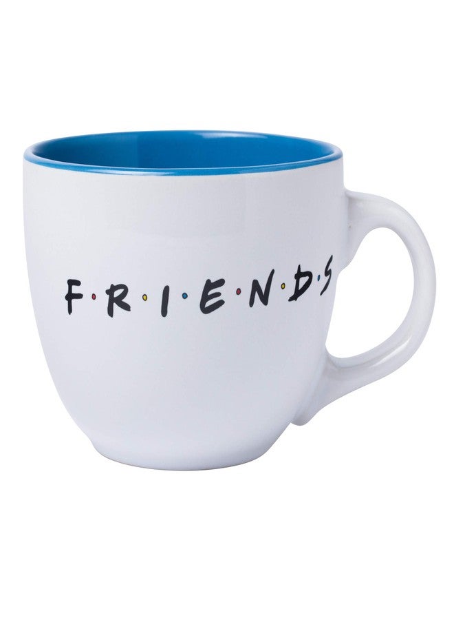 Silver Buffalo Friends Doodle Logo Soup Ceramic Mug, 1 Count (Pack of 1), white, 24 fluid ounce - Image 1