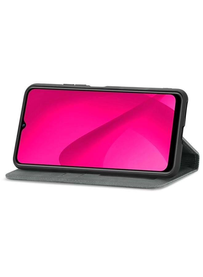 Zaboon Case For HMD Pulse Pro Retro Skin Feel Magnetic Flip Leather Phone Case  - Image 4