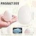 TANEMUDO 300 Pcs DIY Easter Eggs 17 x 22 Inch Fillable Blank White Empty Plastic Eggs Easter Basket Stuffers Bulk for Hunt Theme Party Favor Classroom Prize - Image 4