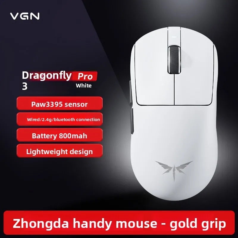 ATK Dragonfly A9 Ultra / A9 SE Plus Wireless Gaming Mouse PAW3950 Ultra Lightweight Tri-Mode Ergonomic FPS Esports, PC - Image 1
