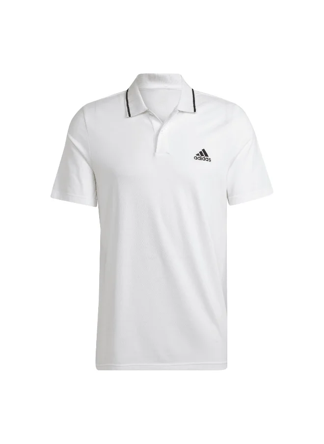 اديداس adidas M Sl Pq Ps White Training Polo Shirts 2XS