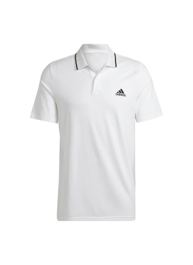 اديداس adidas M Sl Pq Ps White Training Polo Shirts 2XS