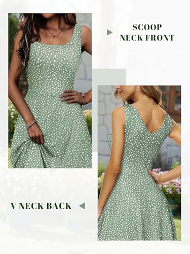 FENSACE Summer Dresses for Women 2025 Vacation Sundress Casual Beach Floral Tank Dress - Image 2