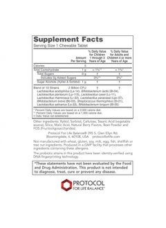 Protocol For Life Balance Chewable Probiotic (for Adults and Children) - Sweetened with Xylitol - 90 Chewables  - Image 2