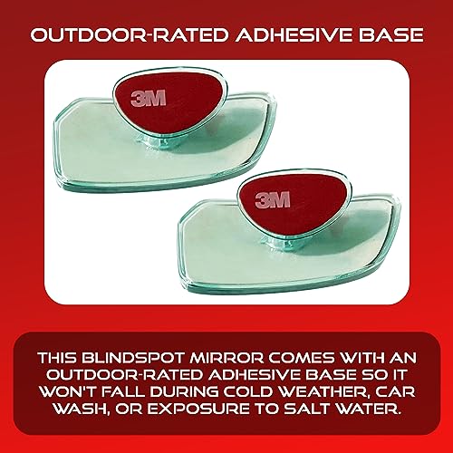 Utopicar Convex Blind Spot Mirrors 2 Pack - OEM Car Side Mirror Blindspot Eliminator Automotive Exterior Accessories - Adjustable Blind Spot Mirror - Universal Fit - Image 5