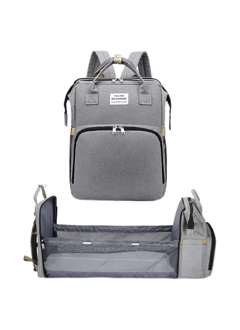 Multifunction Versatile Diaper Bag Backpack, Grey