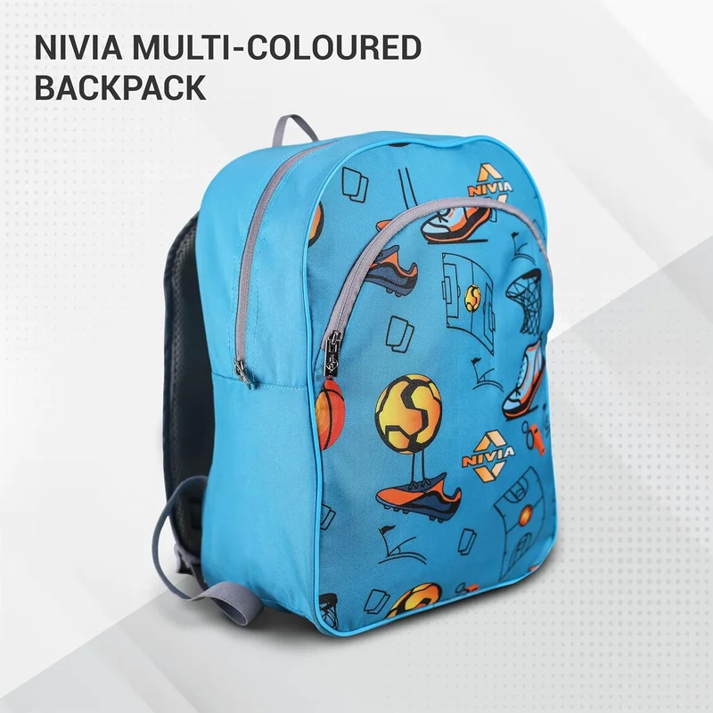 نيفيا Nivia Multi-Coloured Sports Backpack with Generous Storage and Adjustable Straps