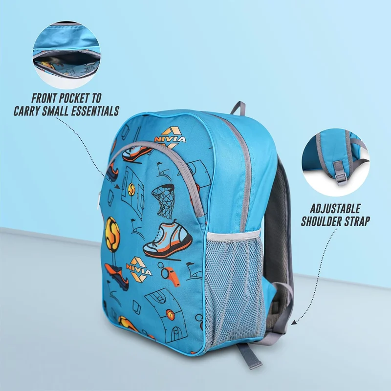 Nivia  Nivia Multi-Coloured Sports Backpack with Generous Storage and Adjustable Straps  | Best Price UAE