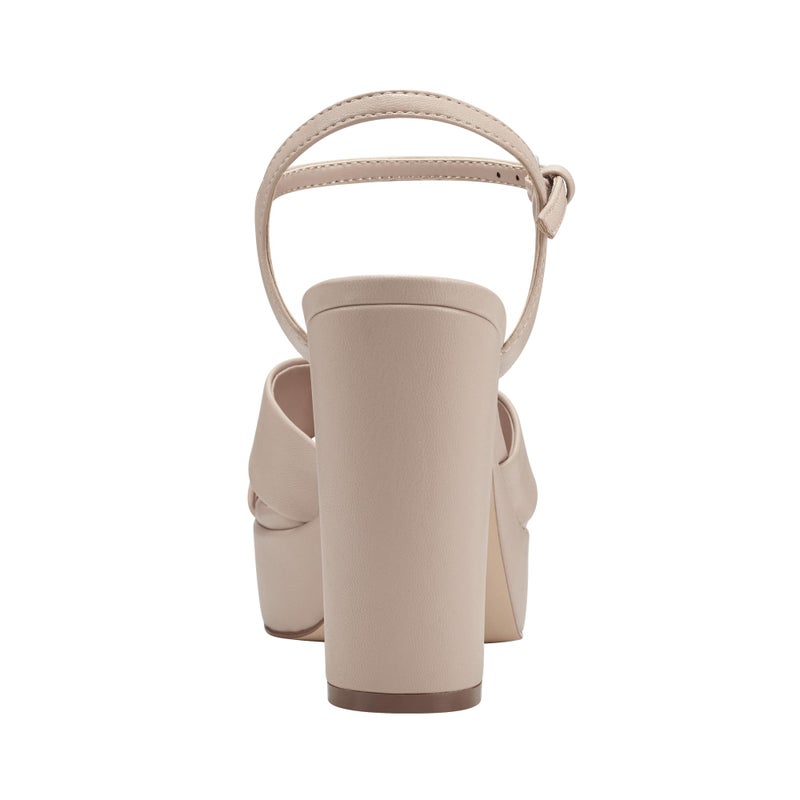 Marc Fisher Women's Deren Heeled Sandal, Lite Latte 110, 6 - Image 3